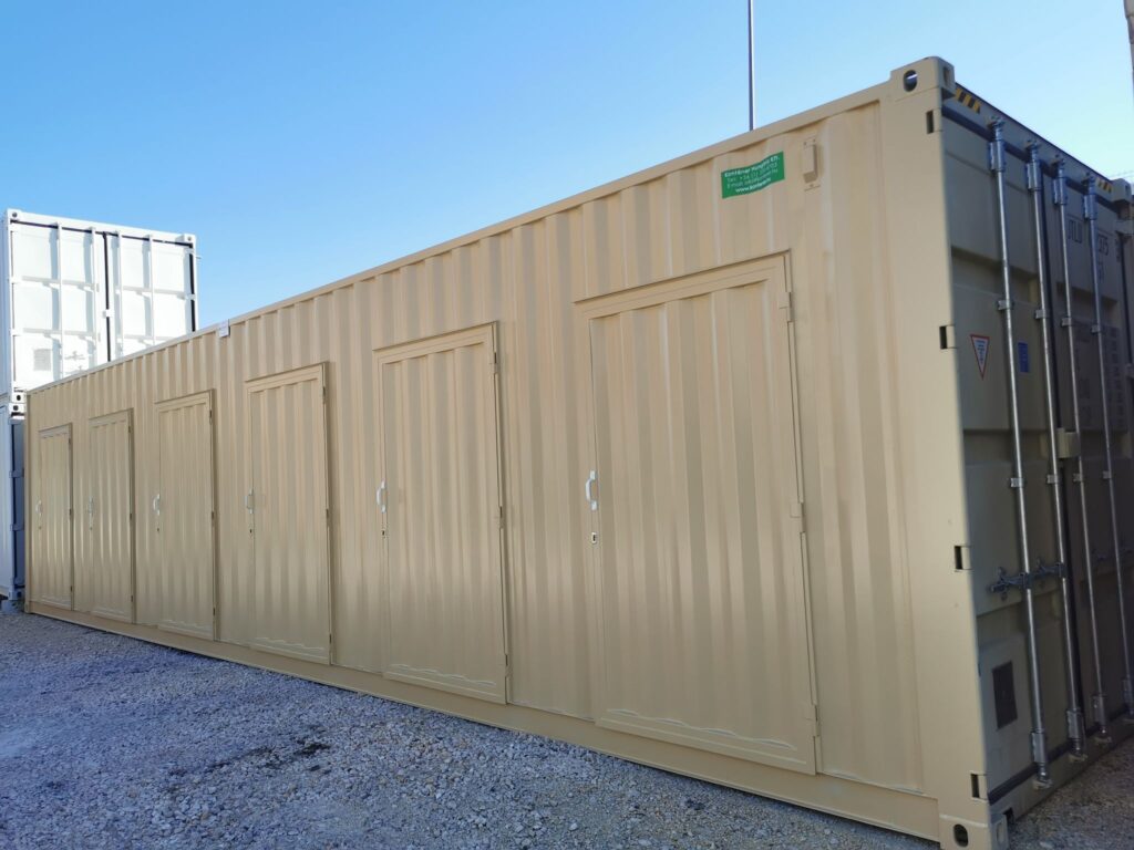 Egyedi konténerkialakítás tengeri konténerből